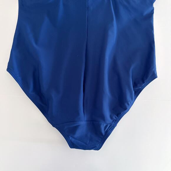 [Lane Bryant] Swim by Cacique Blue Sea You Later One Piece Tank Swimsuit Size 16 - Picture 8 of 12